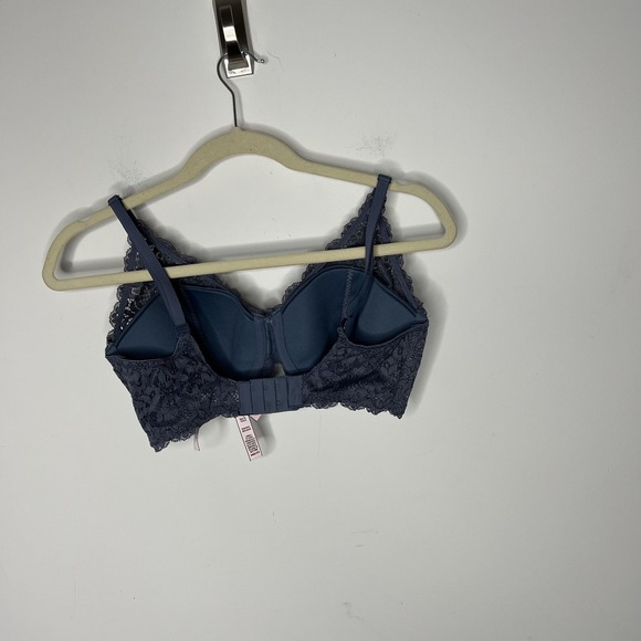 Victorias Secret Bra Womens 34DD Blue Body By Victoria Lined Demi Lace - Picture 4 of 8